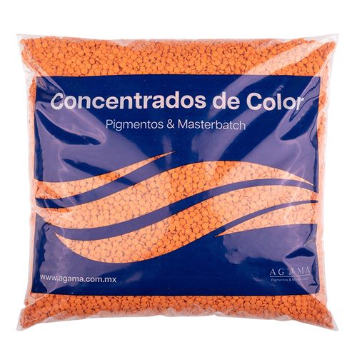 Muestra de producto AGAMA para revisar color amarillo en plástico
